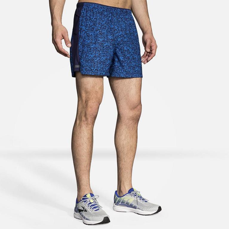 Brooks Sherpa 5 - Mens Running Shorts - Blue (79205PKYD)